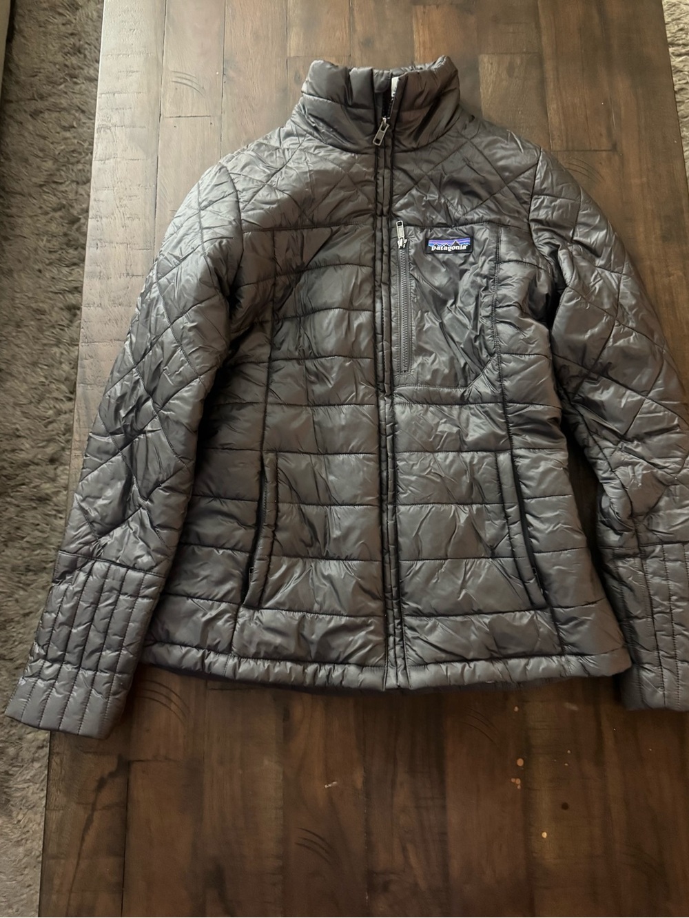 Patagonia Women’s Charcoal Quilted Puffer Jacket